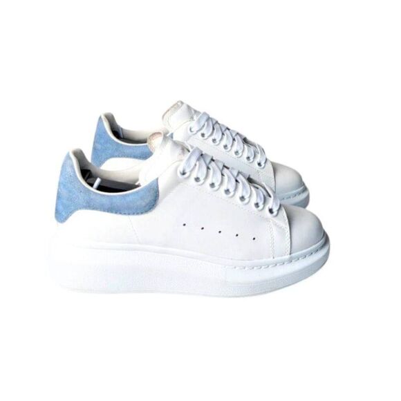 ALEXANDER MCQUEEN Wmns Oversized Sneaker "White Dream Blue' Size 35 - Picture 4 of 10
